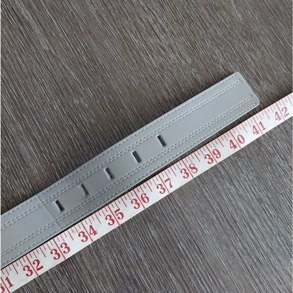 Calvin Klein Gray Synthetic Leather Belt Medium - Picture 6 of 7
